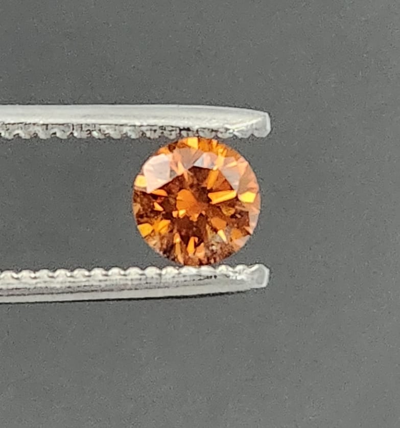 0.91 carat Fancy deep yellowish orange
