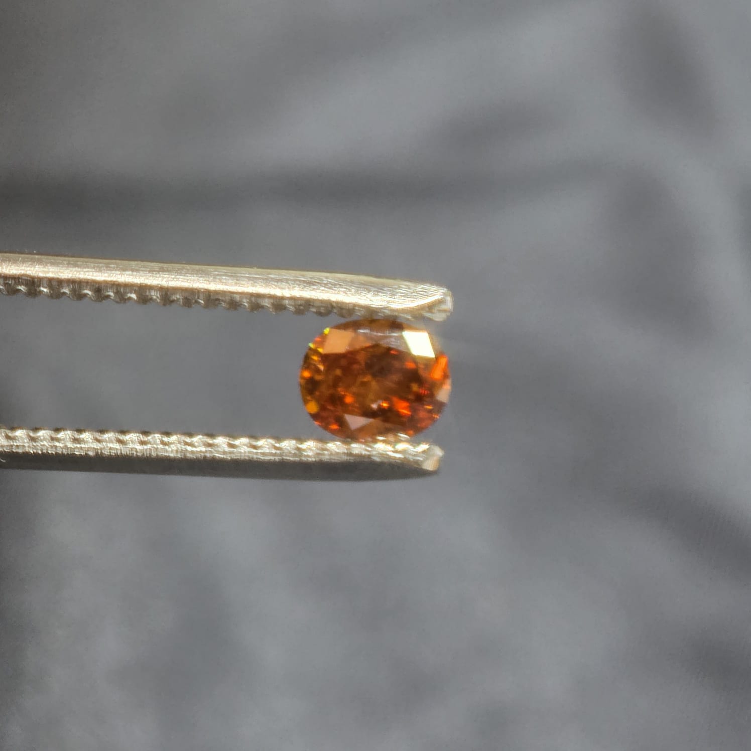 0.43 carat Fancy dark yellow orange