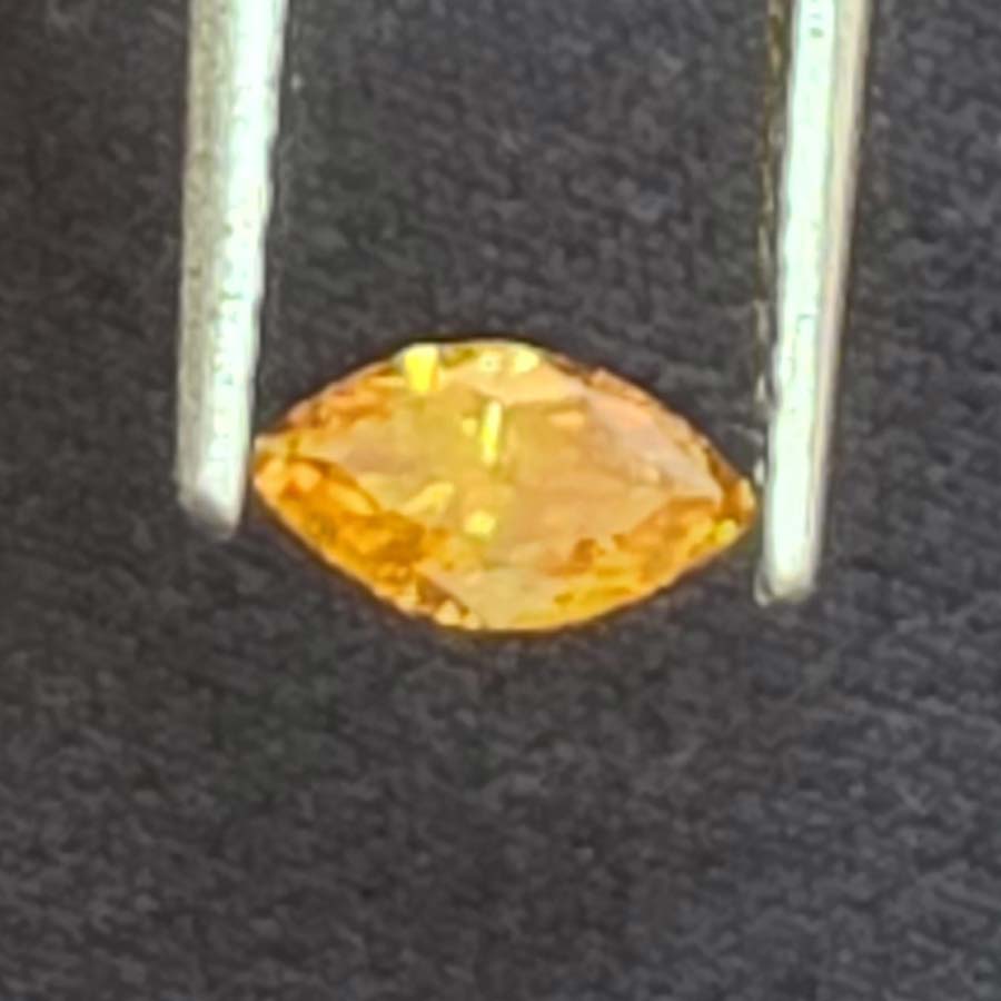 0.43 carat Marquise Fancy dark brown yellow